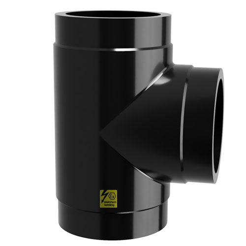 PE-el T-St&uuml;ck 90&deg; SDR 11, elektrisch leitf&auml;hig