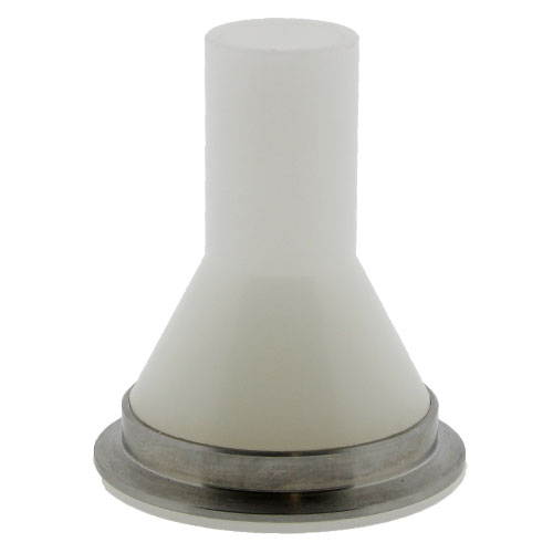 PVDF ISO Clampstutzen mit Verst&auml;rkungsring 1.4305, SDR21